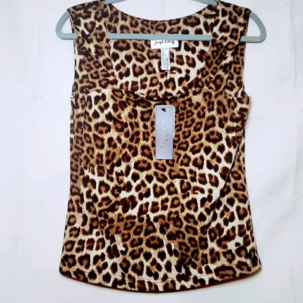 Leopard Print Tank by Joseph Ribkoff